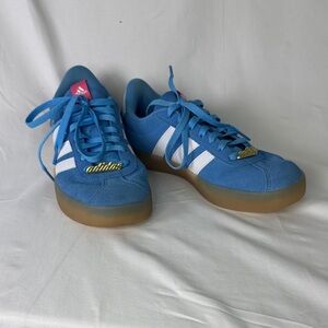 Adidas Blue Trainers with White Accents
